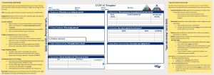 Image of the FAS UCSF A3 template with guide