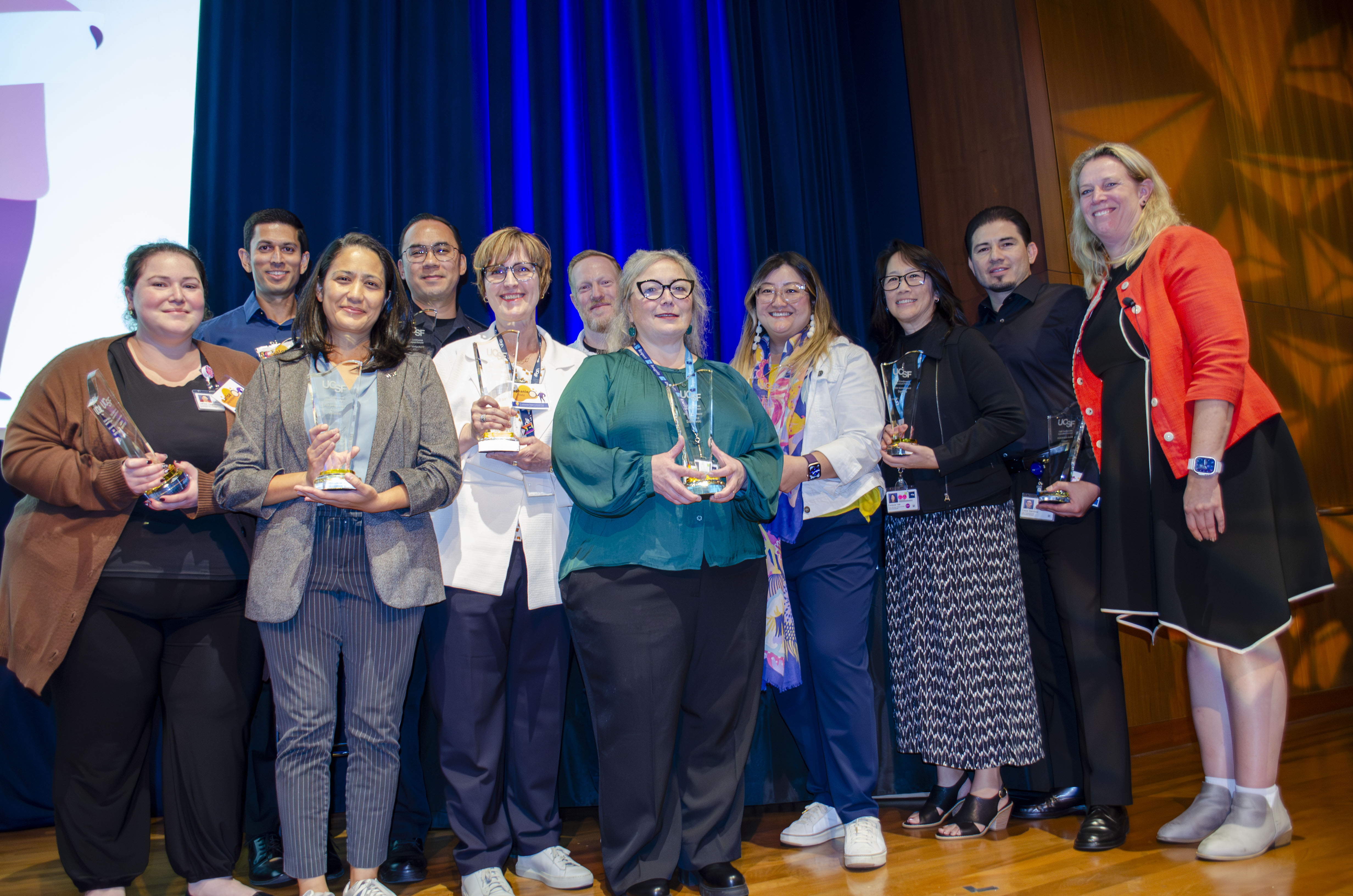 Ci Steering committee recieving awards for their service from Erin Gore